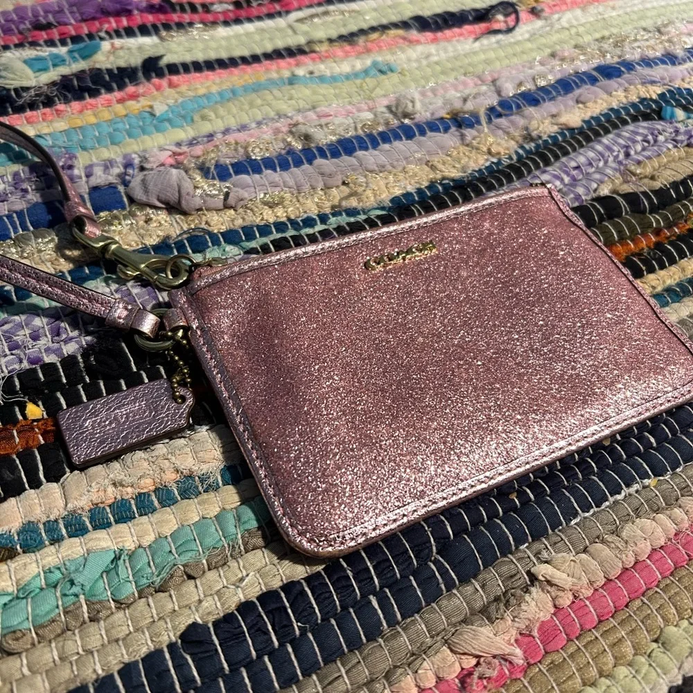 Coach Pink Wristlet Bag 💕